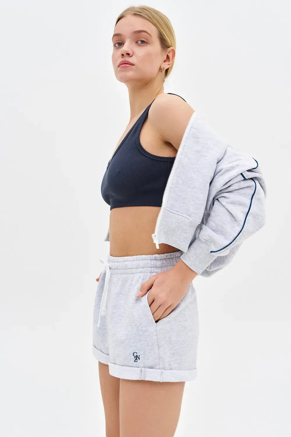SET Elegance zip mikina + šortky