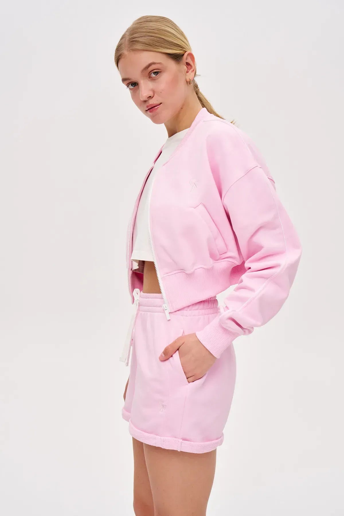 SET Elegance zip mikina + šortky