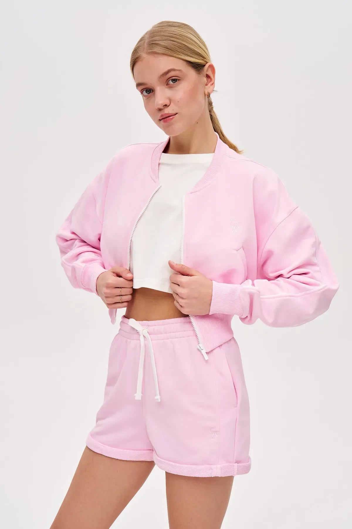 SET Elegance zip mikina + šortky