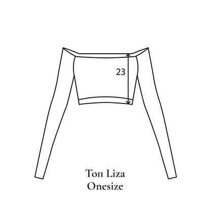 Топ з відкритими плечима Liza